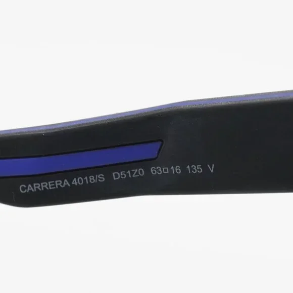 CARRERA 4018/S 0D51 Z0 Sunglasses Black Rectangle Frame  display picture 1